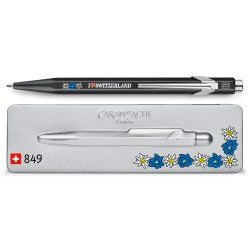 Caran d-Ache 849 Edelweiss Bleu Stylo à bille rétractable avec clip Moyen 1 pièce(s)