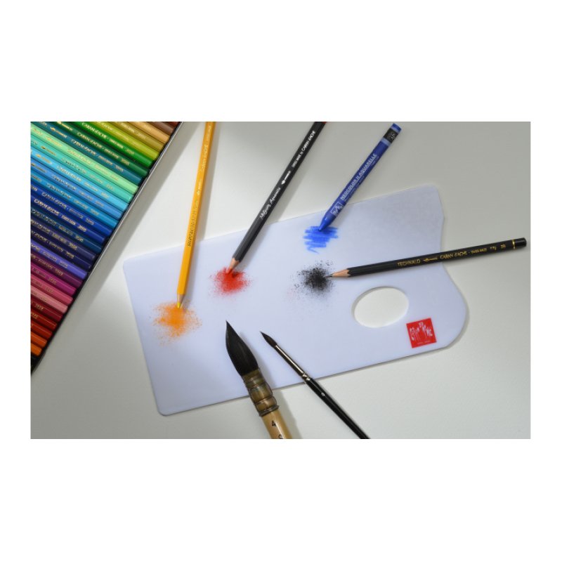 CARAN D'ACHE Palette Aquarelle, en Plexiglas, blanc