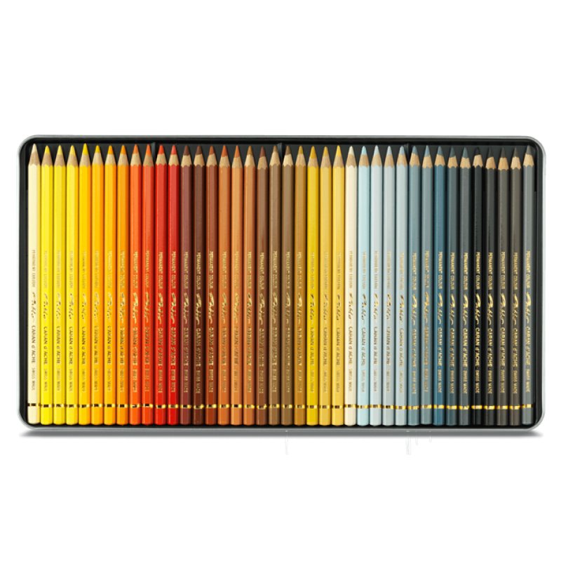 CARAN D'ACHE Crayons de couleur PABLO, étui métal de 120