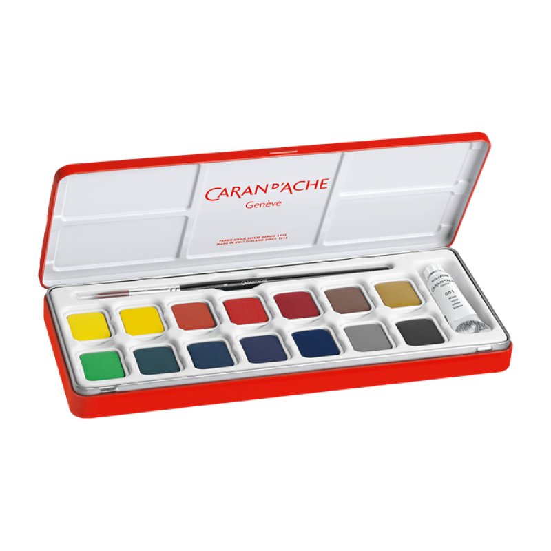 CARAN D'ACHE Gouache GOUACHE STUDIO, en tablettes, étui