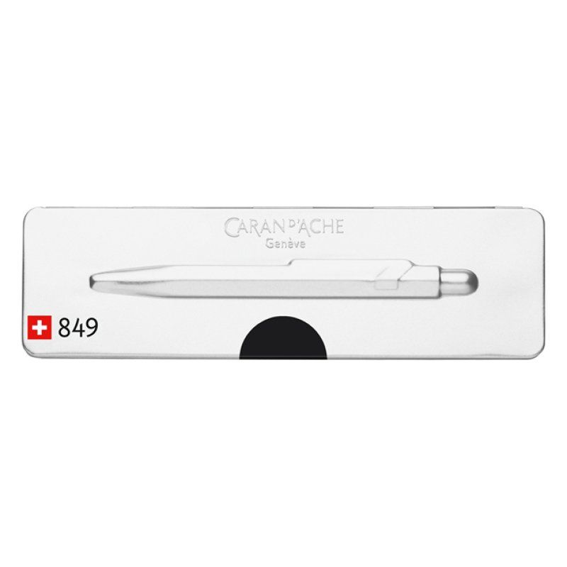 Caran d-Ache 849.509 Bleu Stylo à bille rétractable avec clip 1 pièce(s)