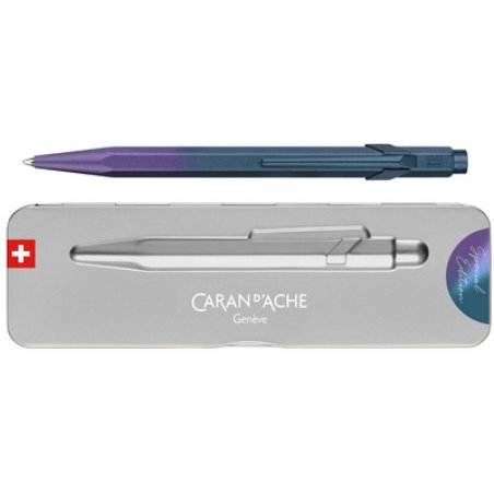 CARAN D'ACHE Stylo à bille rétractable 849 Violet Marin