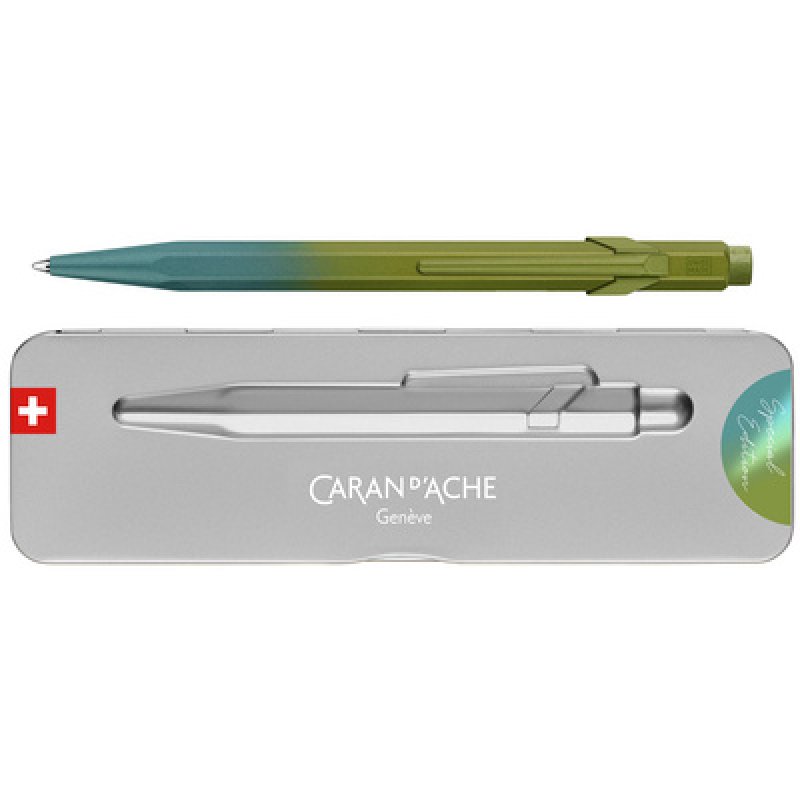 CARAN D'ACHE Stylo à bille rétractable 849 Violet Marin