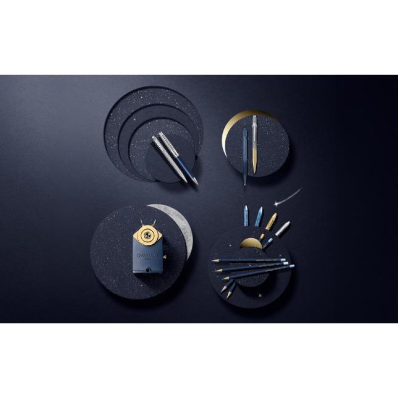 Caran d-Ache Cosmic Blue Noir Stylo à bille rétractable avec clip 1 pièce(s)