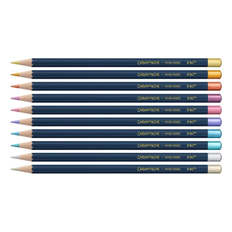 Caran d-Ache Cosmic Blue Métallique 10 pièce(s)