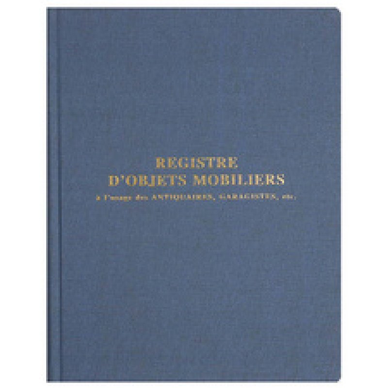 EXACOMPTA Registre "Objets mobiliers spécial brocanteurs"