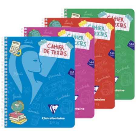 Clairefontaine Cahier de textes Mimesys, 170 x 220 mm, séyès