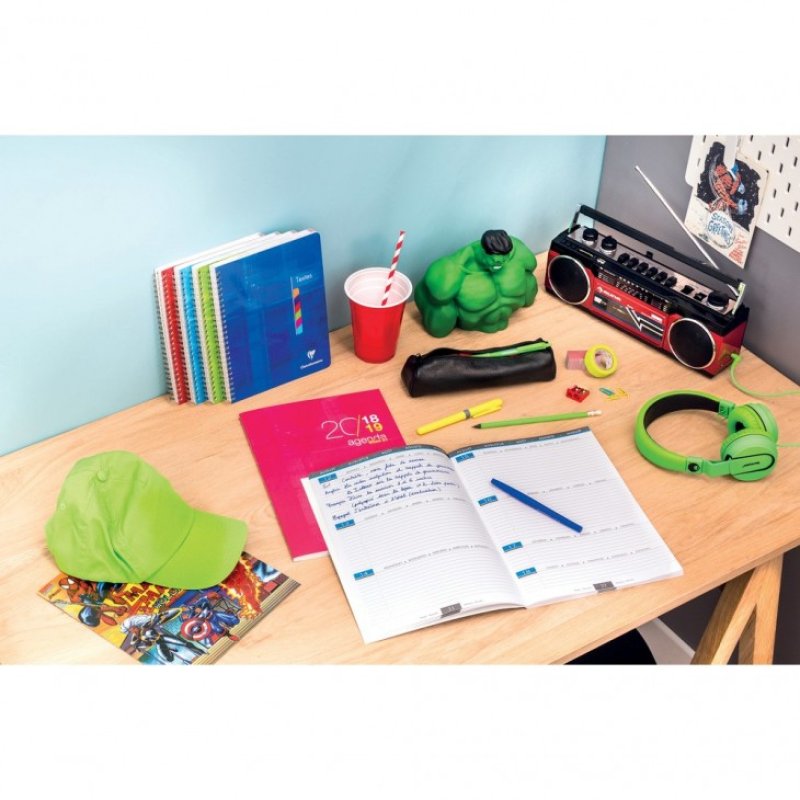 Clairefontaine 3329680875607 bloc-notes 72 feuilles Couleurs assorties