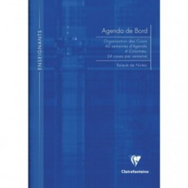 Clairefontaine Agenda de bord non millésimé, A4, 144 pages