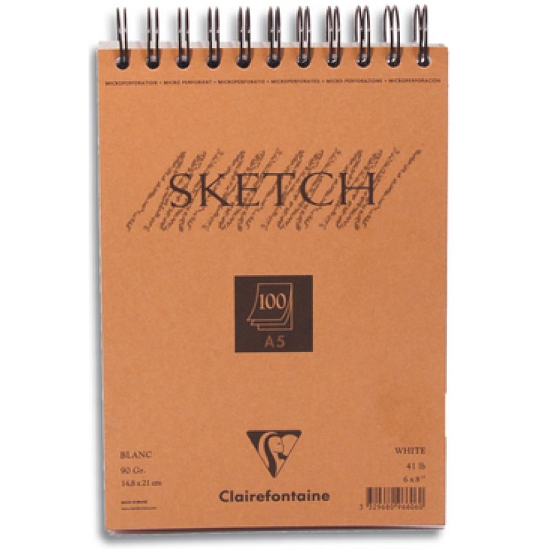 Clairefontaine 96606C bloc-notes A5 100 feuilles Orange