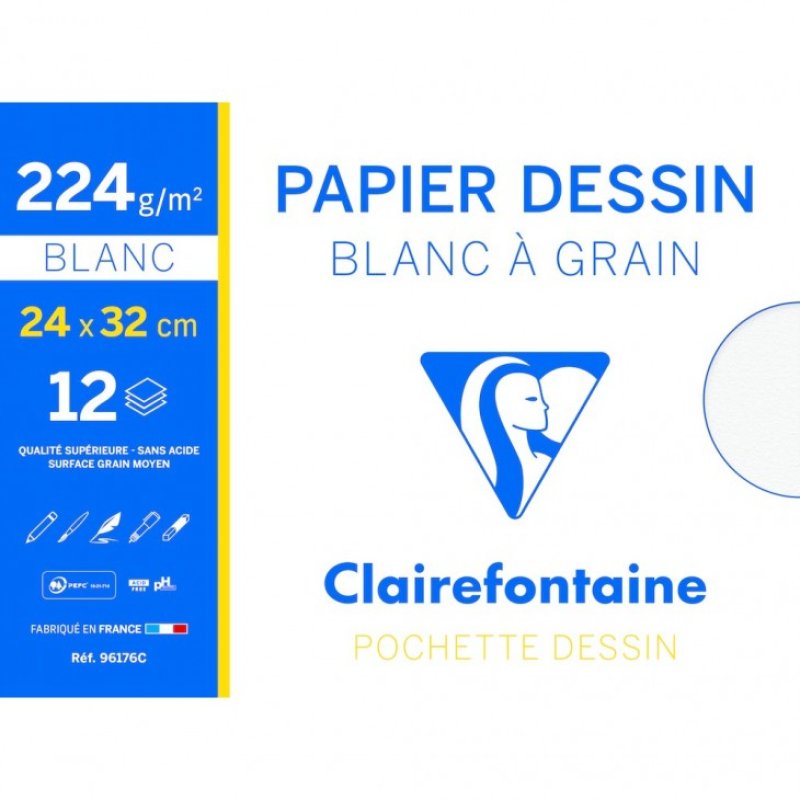 Clairefontaine 3329680961768 papier créatif papier d'art 12 feuilles