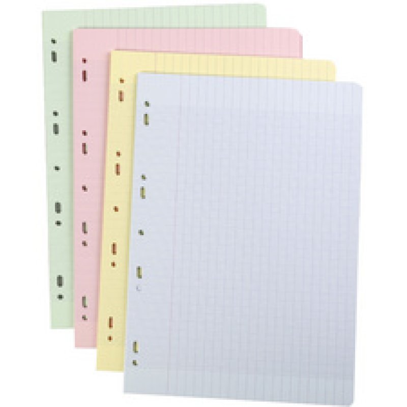 Clairefontaine Feuillets mobiles perforés couleur, A4