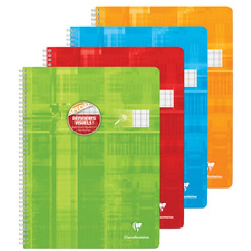 Clairefontaine Cahier spirale 240 x 320 mm, Seyès agrandi