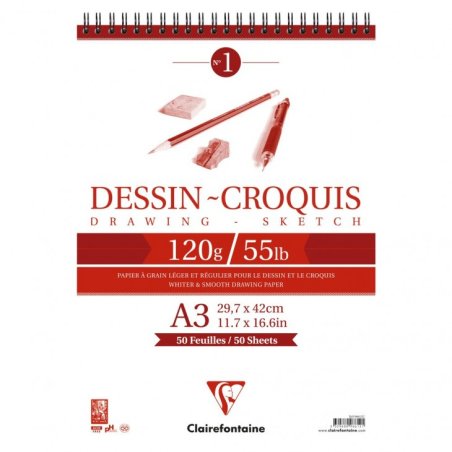 Clairefontaine 96612C art paper 50 sheets