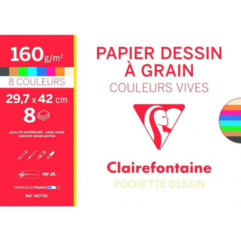 Clairefontaine 96770C Art paper 12 sheets