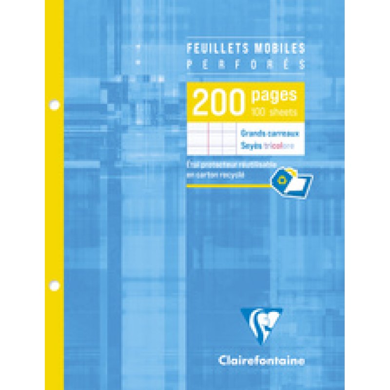 Clairefontaine Feuillets mobiles perforés, 170 x 220 mm