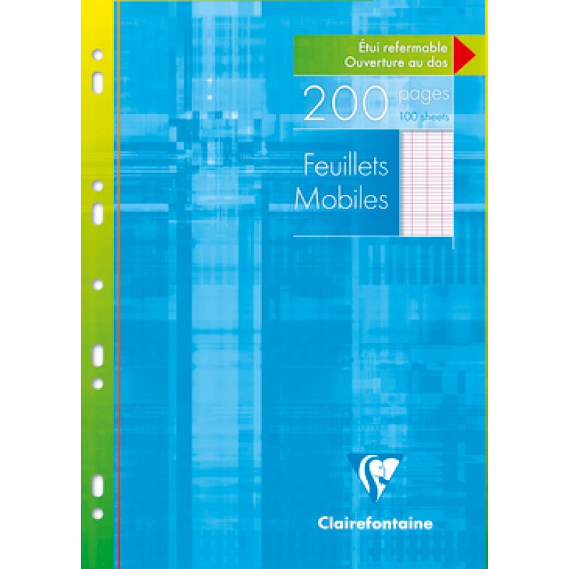 Clairefontaine 1751c bloc-notes A4 100 feuilles Bleu, Vert