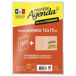 EXACOMPTA Protège-agenda XL, en PVC, translucide