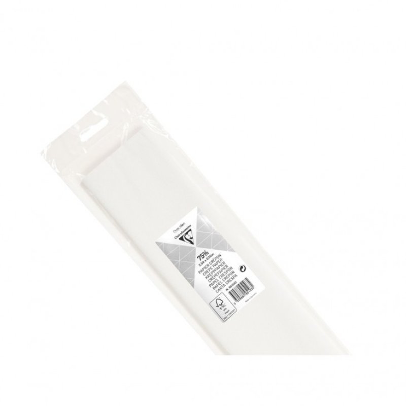 Clairefontaine Papier crépon, blanc