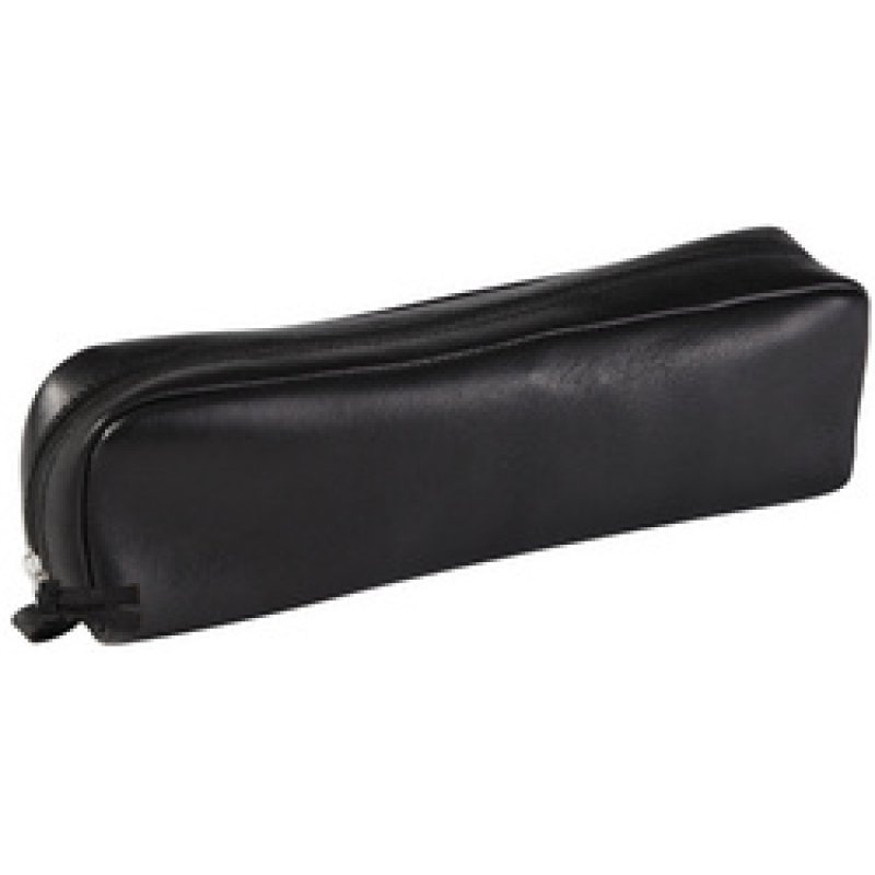 Clairefontaine Trousse rectangulaire, cuir noir
