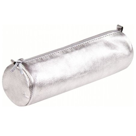 Clairefontaine Trousse CUIRISÉ, cuir, argent