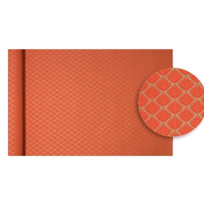 Clairefontaine Papier cadeau "Tiny Rolls fleurs rouges"