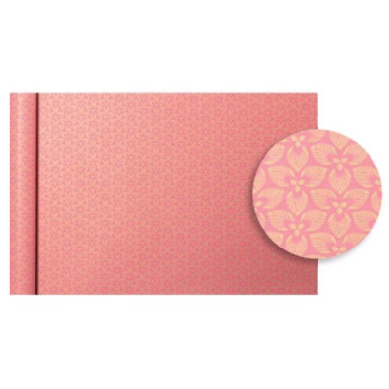 Clairefontaine Papier cadeau "Tiny Rolls fleurs rouges"