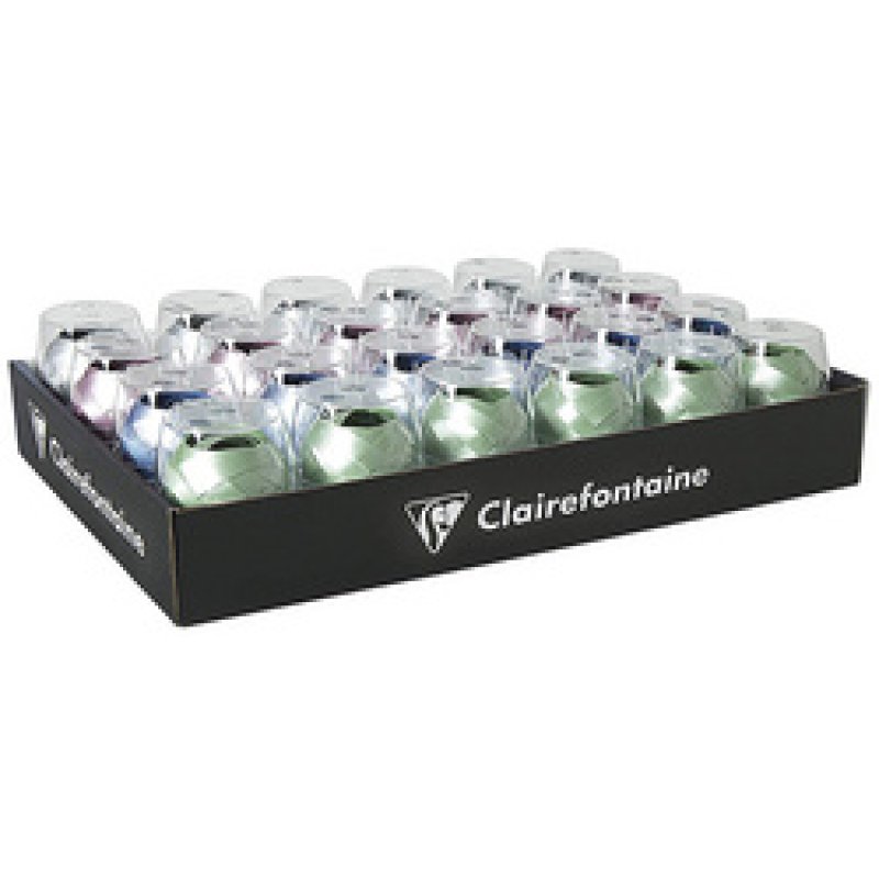 Clairefontaine Bobine de ruban cadeau, irisée assorti