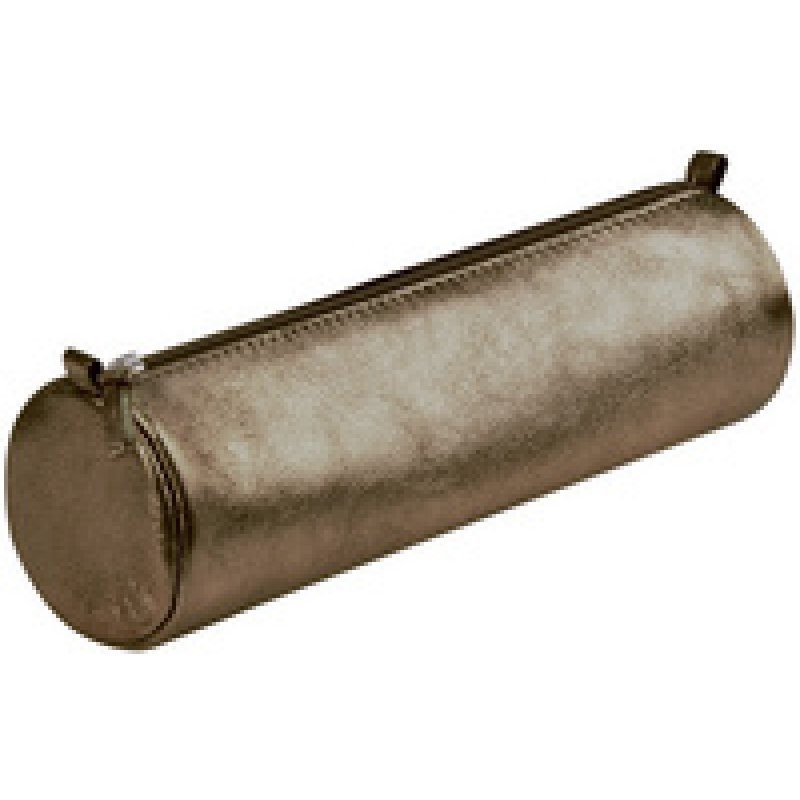 Clairefontaine Trousse CUIRISÉ, cuir, gris