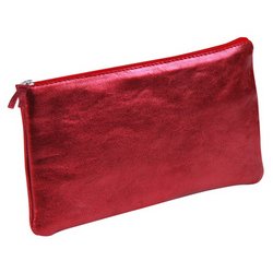 Clairefontaine Trousse CUIRISÉ, cuir, rectangulaire, rouge