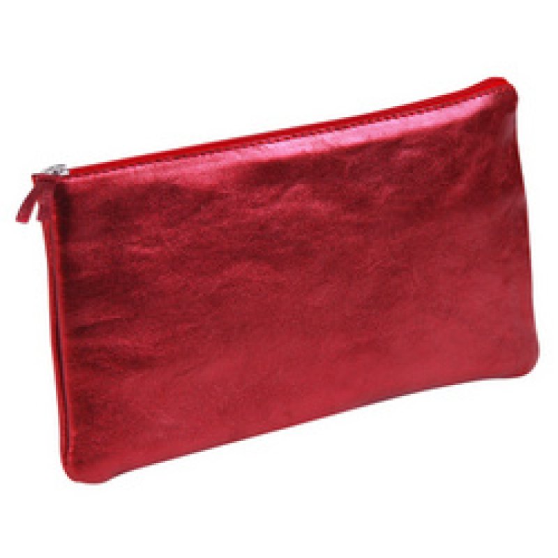 Clairefontaine Trousse CUIRISÉ, cuir,rectangulaire,framboise