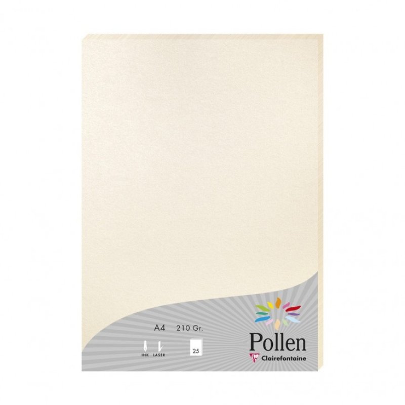 Clairefontaine Pollen printing paper A4 (210x297 mm) 25 sheets Cream
