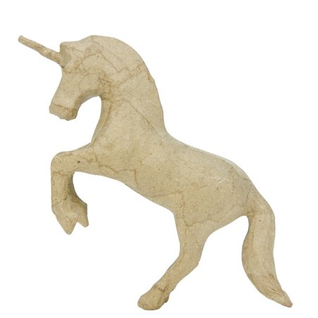 décopatch Support en papier mâché "Licorne", 120 mm
