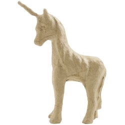 décopatch Support en papier mâché "Licorne 2", 165 mm