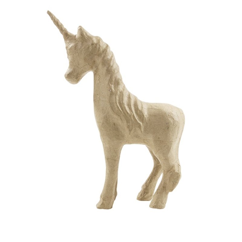 décopatch Support en papier mâché "Licorne 3", 210 mm