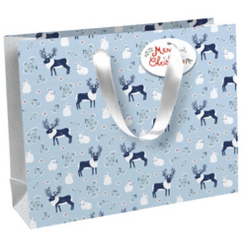 Clairefontaine Sac cadeau de Noël "Empreintes", shopping