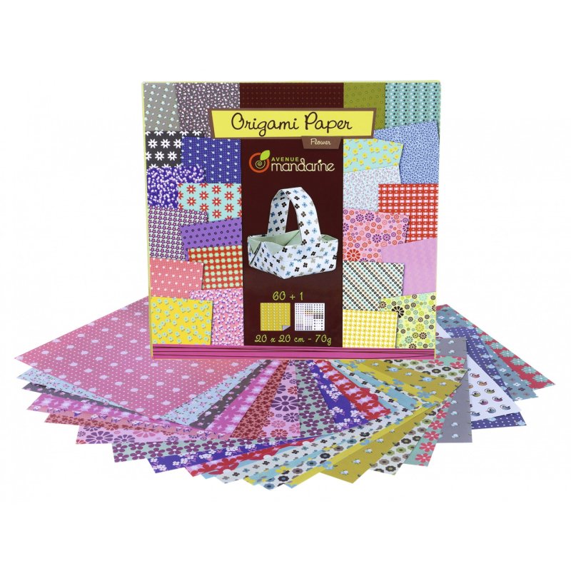 Avenue Mandarine Orami Paper Flowers, 20 x 20 cm, 60F, 70g