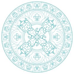 avenue mandarine Carnet de coloriage "Graffy Pop Mandala"