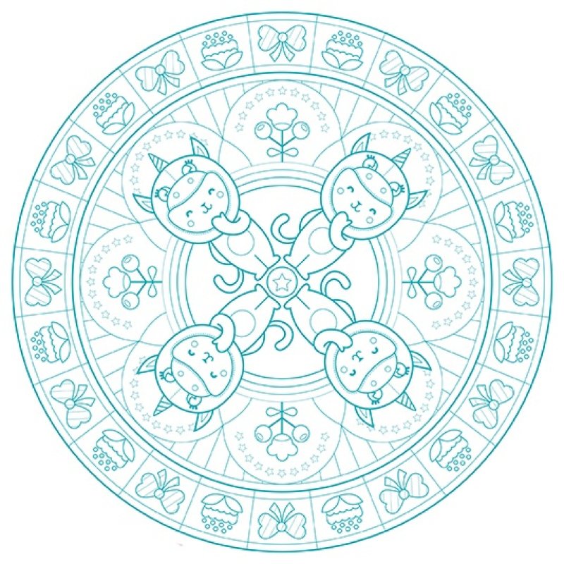 avenue mandarine Carnet de coloriage "Graffy Pop Mandala"