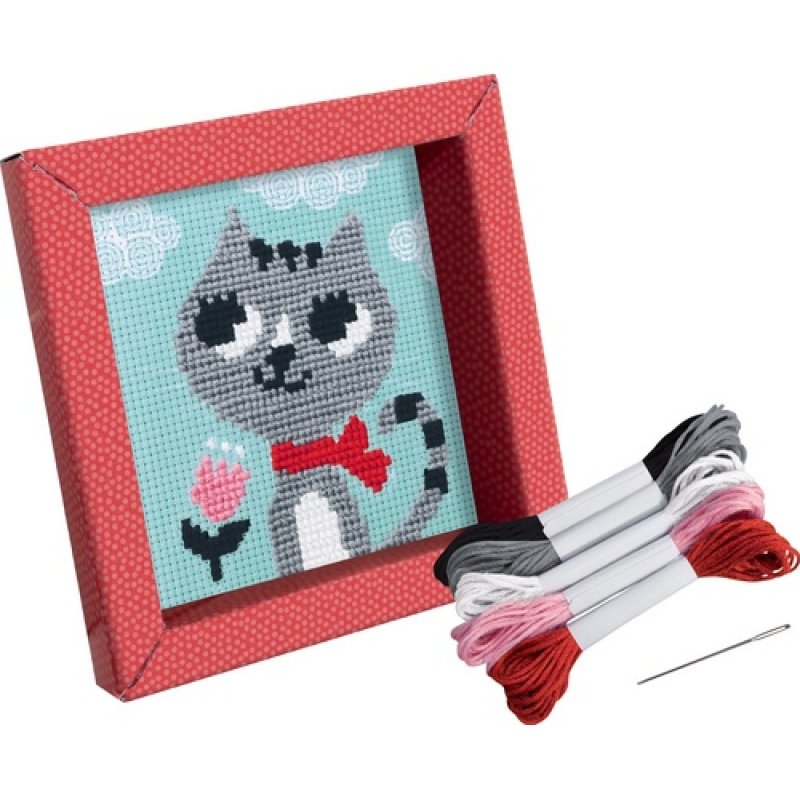 avenue mandarine Kit à broder "Pix Gallery", Chat