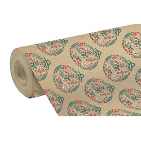 Clairefontaine Papier cadeau de Noël "Boules de Noël"