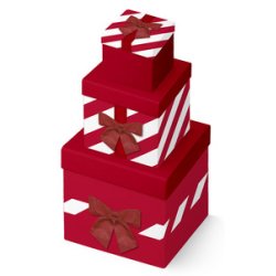 Clairefontaine Set de boîtes cadeaux "Cadeau", 3 pièces