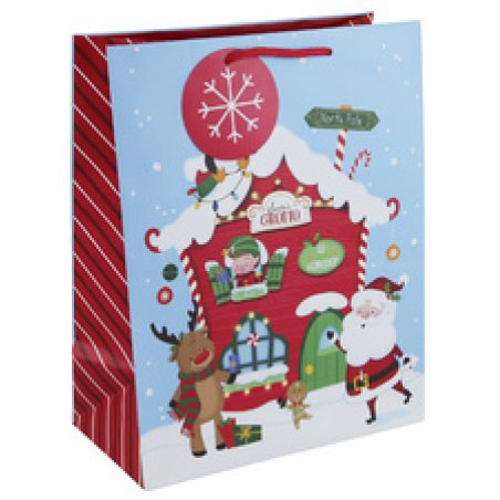 Clairefontaine Sac cadeau de Noël "Maison pain d'épices"