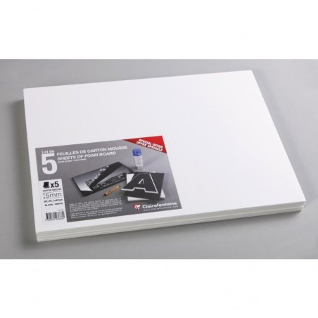 Clairefontaine Carton mousse, 297 x 420 mm (A3), 5 mm, blanc