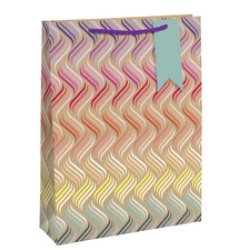 Clairefontaine Sac cadeau "Vagues Néon", moyen