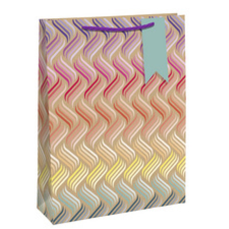 Clairefontaine Sac cadeau "Vagues Néon", moyen