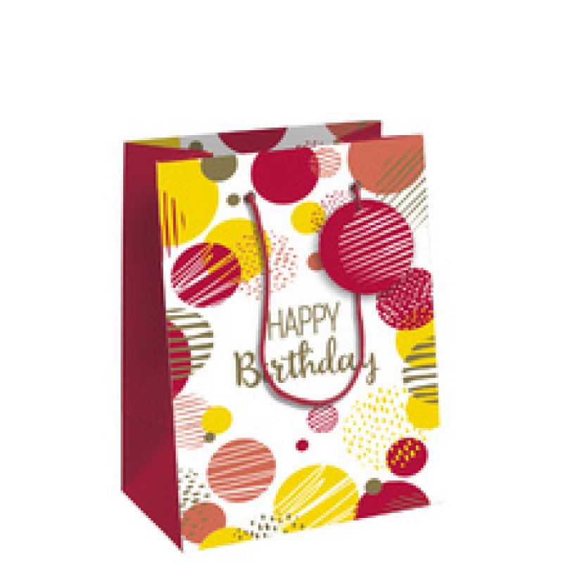 Clairefontaine Sac cadeau "Happy Birthday rose", large