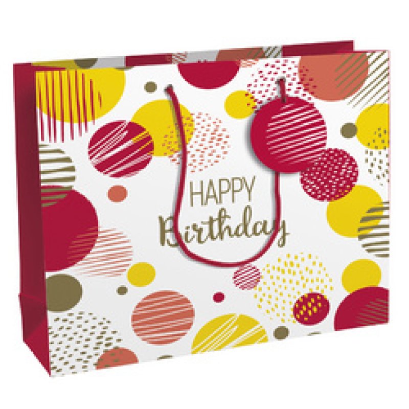 Clairefontaine Sac cadeau "Happy Birthday rose", shopping