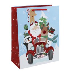 Clairefontaine Sac cadeau Noël "Bonnet de Noël", large