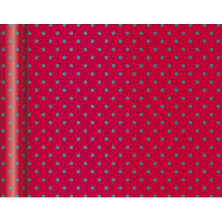 Clairefontaine Papier cadeau de Noël "Tiny Rolls pois"